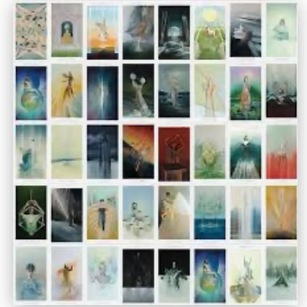 THE FOUNTAIN TAROT | Modern Geometric Abstract Art | 78-Card Tarot Deck NWT